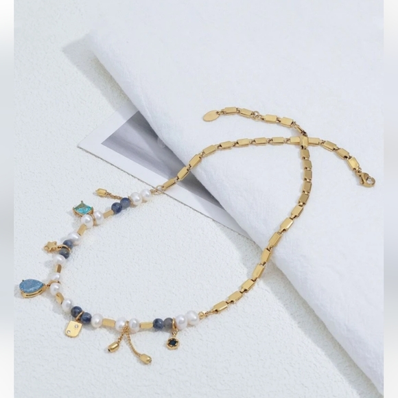 Blue Stone 9mm Charm